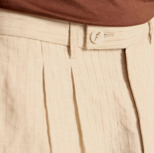 Custom Men's Classic Pleated Linen Trousers Manufacturer | Linenwind