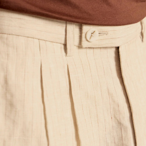 Custom Men's Classic Pleated Linen Trousers Manufacturer | Linenwind