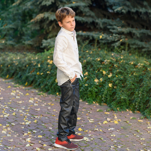 Custom Kids' Classic Slim-Fit Linen Shirt Manufacturer | Linenwind