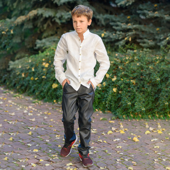 Custom Kids' Classic Slim-Fit Linen Shirt Manufacturer | Linenwind