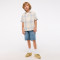 Custom Boys’Casual Short Sleeve Linen Plaid Shirt Manufacturer | Linenwind