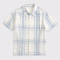 Custom Boys’Casual Short Sleeve Linen Plaid Shirt Manufacturer | Linenwind