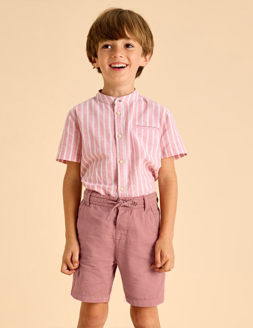 Custom Boys' Linen Drawstring Shorts Manufacturer | Linenwind