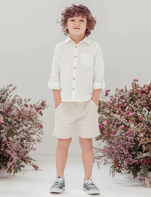 Custom Boys' Summer Lightweight Linen Shorts Manufacturer | Linenwind