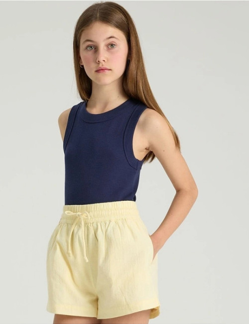 Custom Girls’Linen Drawstring Shorts Manufacturer | Linenwind
