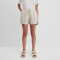 Custom Girls' Natural White Linen Drawstring Shorts Manufacturer | Linenwind