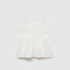 Custom Girls’White Linen Camisole Top Manufacturer | Linenwind
