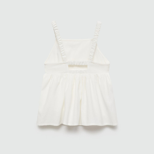 Custom Girls’White Linen Camisole Top Manufacturer | Linenwind