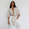 Custom Women’s Tie-Front Short Sleeve Linen Blouse Manufacturer | Linenwind