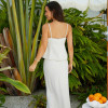 Custom Women White Linen Buttoned Camisole Top Manufacturers | Linenwind