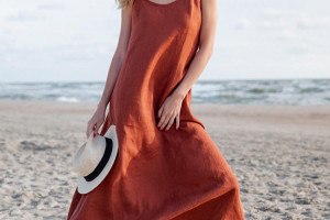 Private Label Linen Maxi Dress Manufacturer — Build Your Own Brand