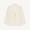 Custom Women Beige Breathable Linen Blazer Manufacturer