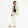 Custom Women Beige Breathable Linen Blazer Manufacturer