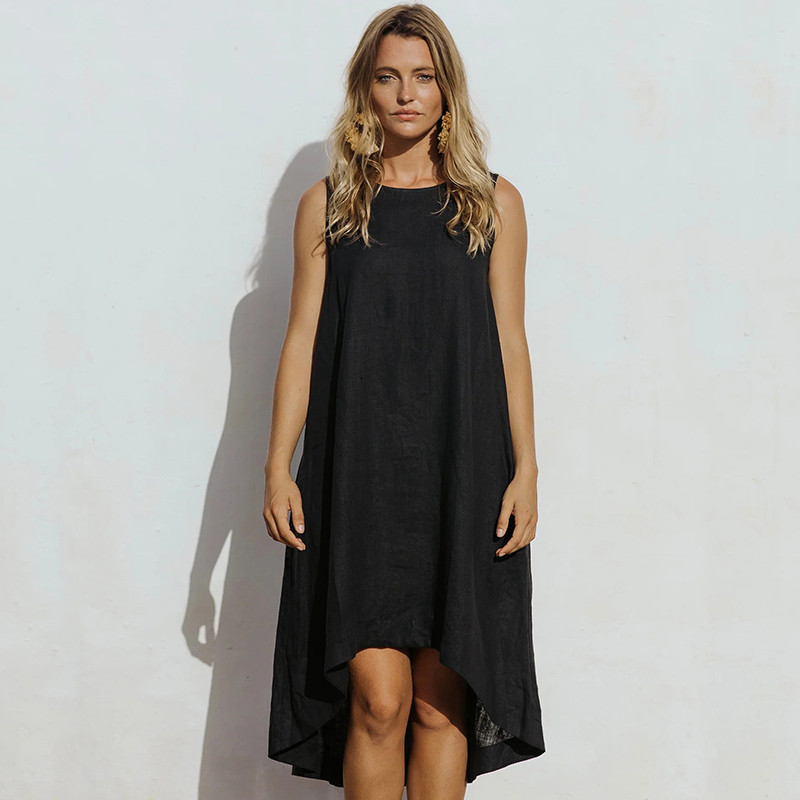 Linen Midi Dress Manufacturer