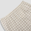 Factory Custom Men Beige Plaid Linen Pajama Set Manufacturer