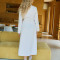 Custom Sustainable Women Long-Sleeve Linen Shirt Dress Manufacturer