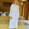 Custom Sustainable Women Long-Sleeve Linen Shirt Dress Manufacturer