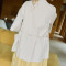 Factory Custom Light Beige Linen Overshirt with Half Sleeves Manufacturer