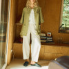 Factory Custom High-Waisted Linen Wide-Leg Pants Manufacturer