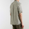 Wholesale Custom Striped Linen Short Sleeve Shirt Manufacturer for Men