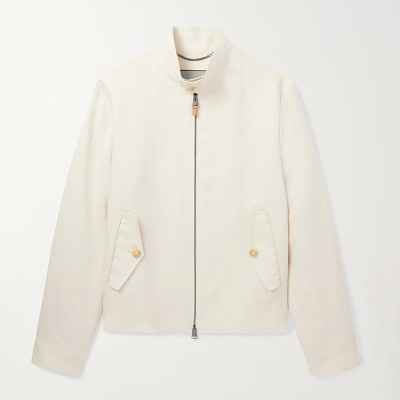 Custom Men 100% Linen Bomber Jacket Manufacturer