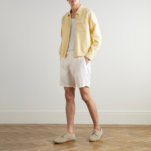 Custom Men 100% Linen Shirt Jacket Manufacturer