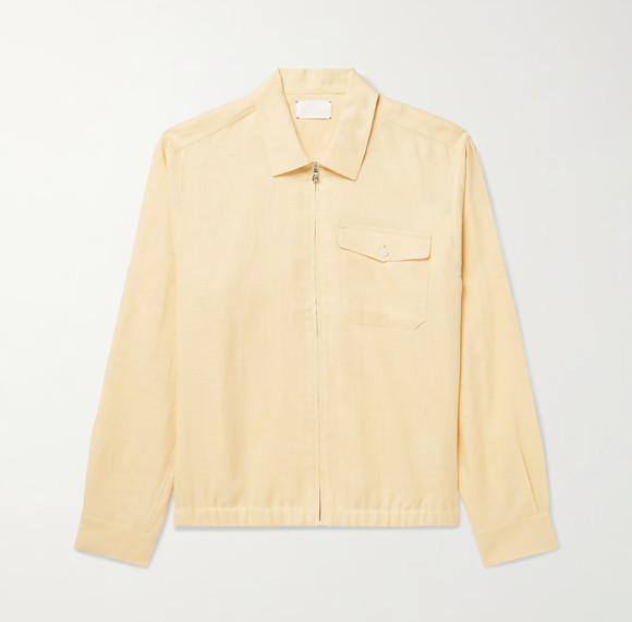 Custom Men 100% Linen Shirt Jacket Manufacturer