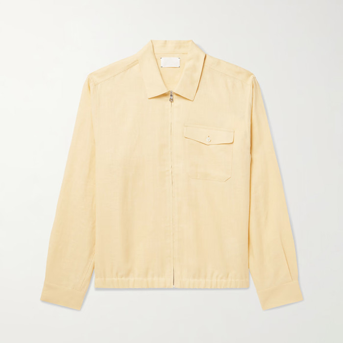 Custom Men 100% Linen Shirt Jacket Manufacturer