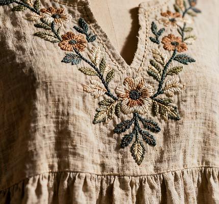 Linen Embroidery: Complete Guide to Techniques, Fabric Selection  Applications (2025 Updated)