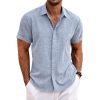 Custom Men's Casual Linen Short Sleeve Shirt – Linenwind Sustainable Linen Shirt Manufacturer (MOQ 30 pcs)