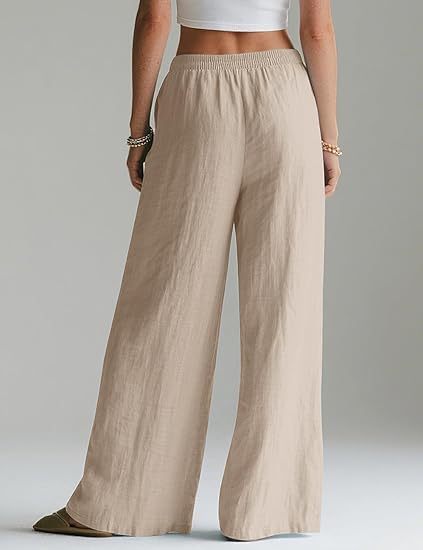 Custom Women's Linen Travel Pants | Sustainable Linenwind Manufacturer (MOQ 30 pcs)