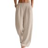 Custom Women's Linen Travel Pants | Sustainable Linenwind Manufacturer (MOQ 30 pcs)