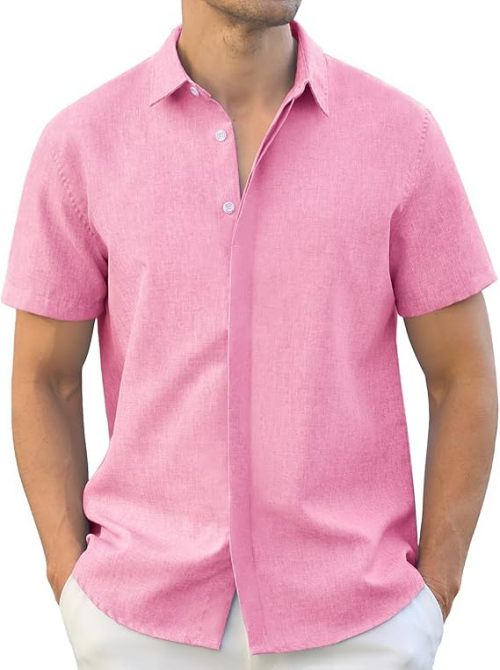 Custom Men's Casual Short Sleeve Shirt Manufacturer – Linenwind (MOQ 30 pcs)