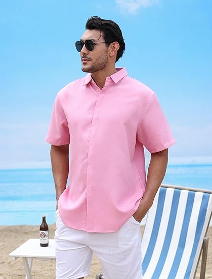 OEM men’s lightweight linen summer shirt factory
