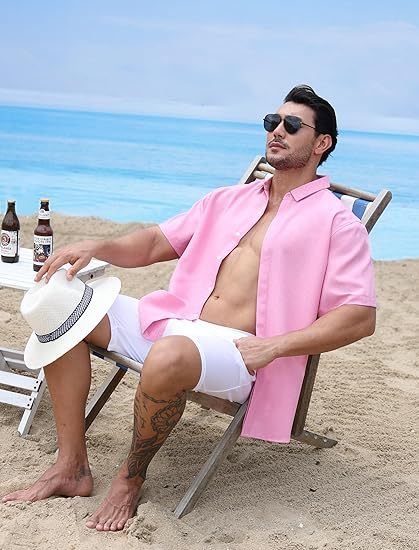 Custom Men's Casual Short Sleeve Shirt Manufacturer – Linenwind (MOQ 30 pcs)