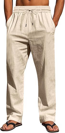 Custom Men’s Linen Beach Pants Manufacturer