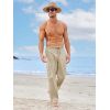 Custom Men's Linen Beach Pants Manufacturer | Lightweight Summer Trousers OEM ODM
