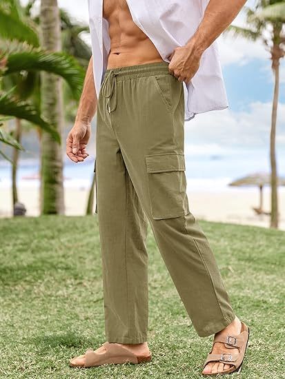 Custom Men's Linen Work Pants Manufacturer | Private Label OEM & ODM