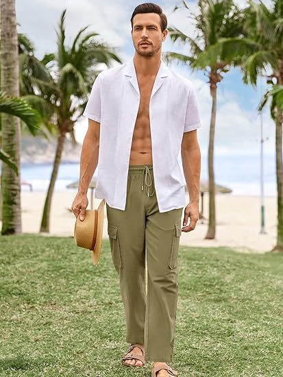 men's linen work pants manufacturer