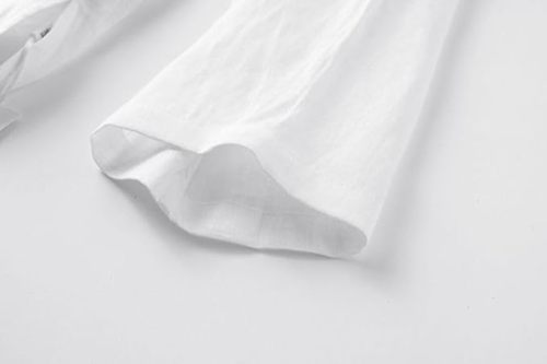 Custom Women's Stand Collar Linen Shirt Manufacturer | OEM ODM Linen Blouse Supplier (MOQ 30pcs)