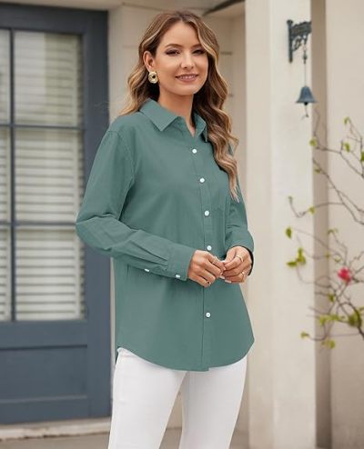 Custom Women's Linen Button-Up Long Sleeve Shirt Manufacturer | Linenwind OEM ODM 30pcs MOQ