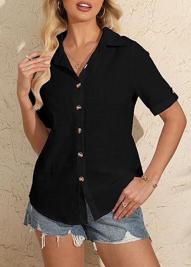 women's linen V-neck shirt manufacturer