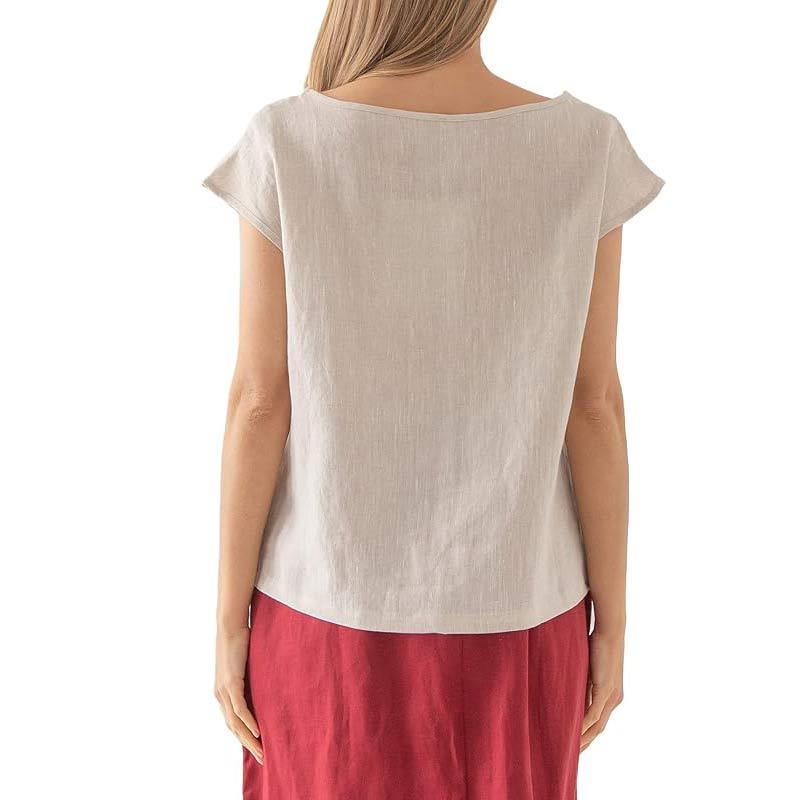 custom womens linen casual shirt manufacturer