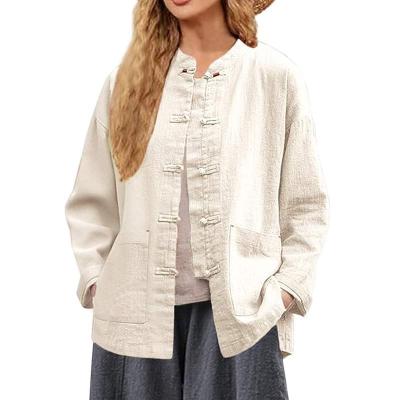 Custom Women's Linen Long-Sleeved Shirt Supplier | OEM ODM Linen Tops
