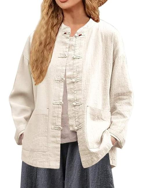 Custom Women's Linen Long-Sleeved Shirt Supplier | OEM ODM Linen Tops