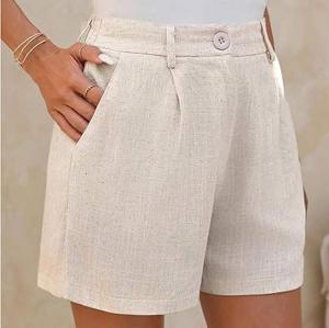 Custom Women's High-Waisted Linen Shorts Manufacturer | Linenwind OEM/ODM 50 MOQ