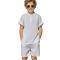 Custom Boys'Linen Two-Piece Set | Breathable Summer Outfit Manufacturer