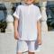 Custom Boys'Linen Two-Piece Set | Breathable Summer Outfit Manufacturer