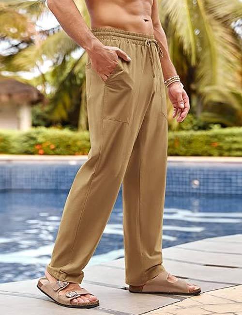 OEM ODM Men's Linen Beach Pants Supplier | Lightweight Breathable Summer Trousers