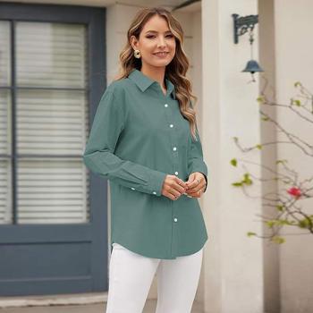 Custom Women's Linen Button-Up Long Sleeve Shirt Manufacturer | Linenwind OEM ODM 50pcs MOQ